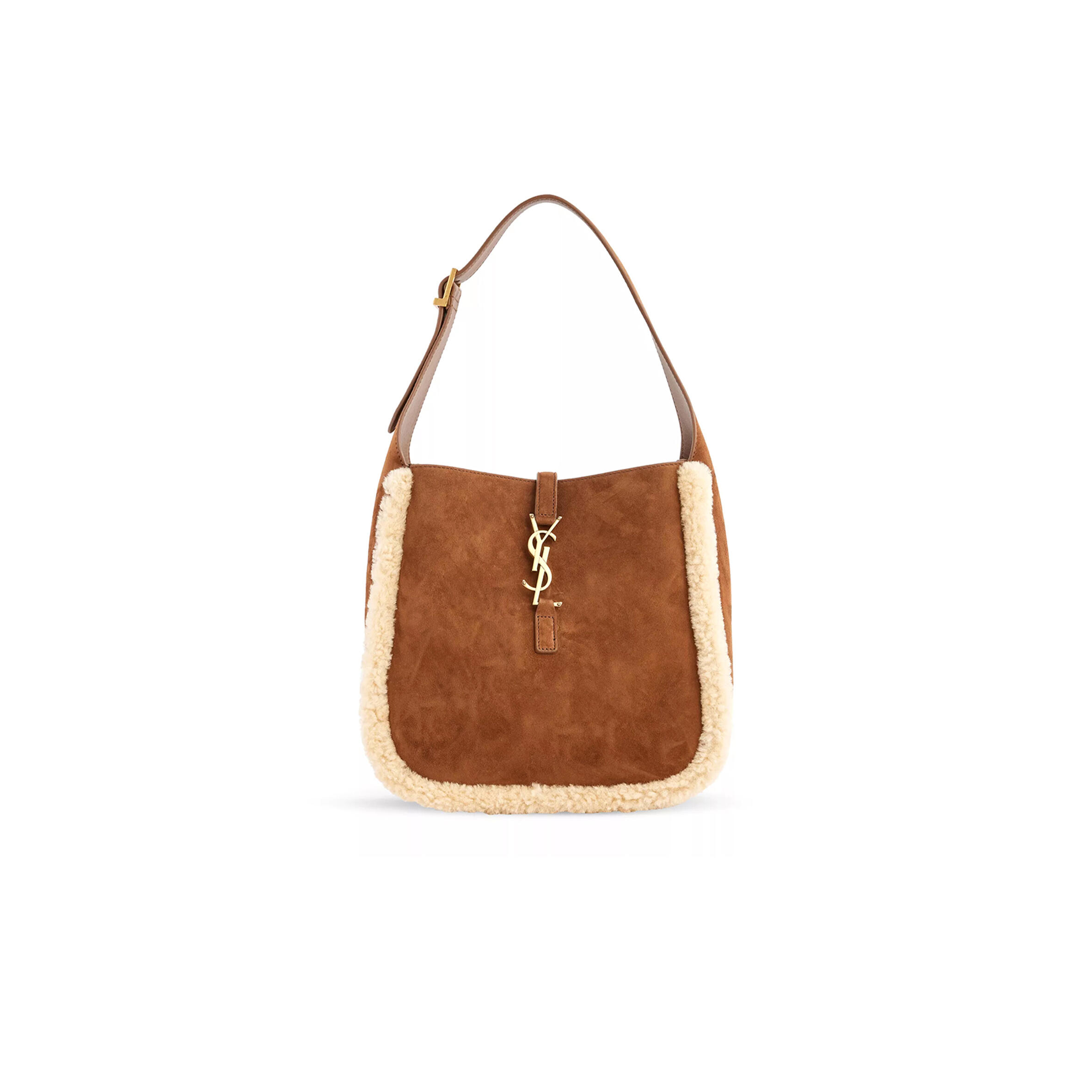Y51 LE 5 À 7 SHEARLING-TRIM LEATHER SHOULDER BAG 7139381QSIW2281 (23*22*8.5cm) Master Quality